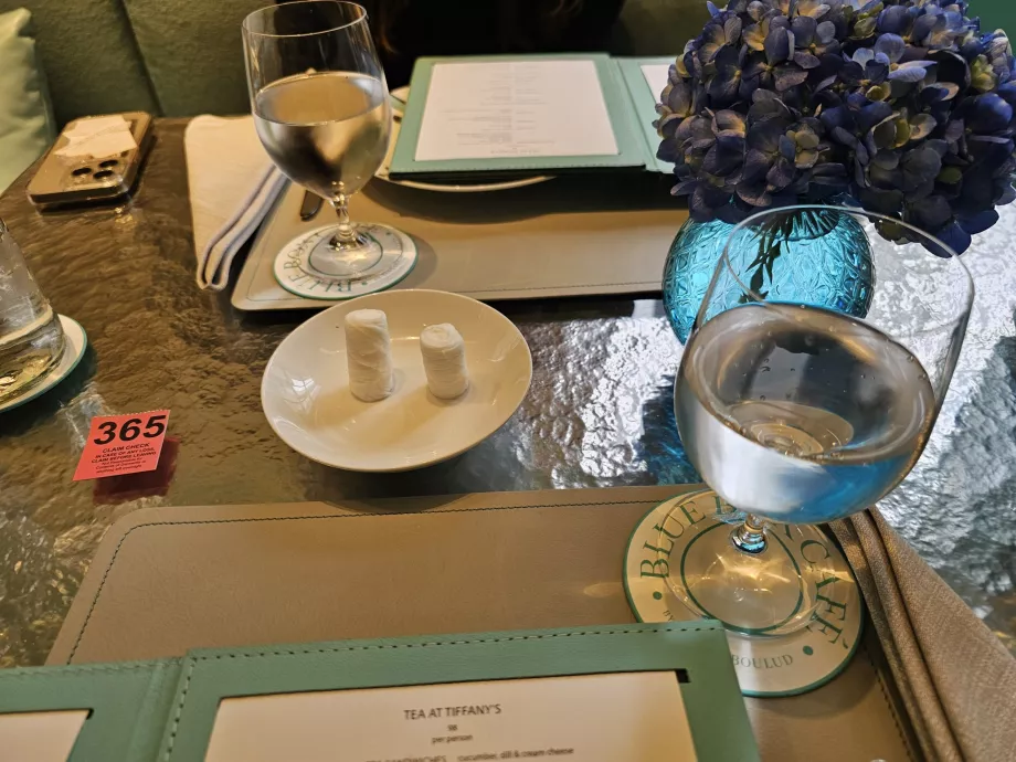 Blue Box, toalhas de mão