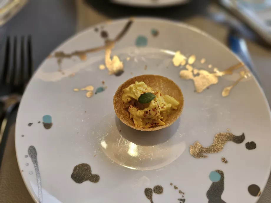 Caixa azul, lanche individual