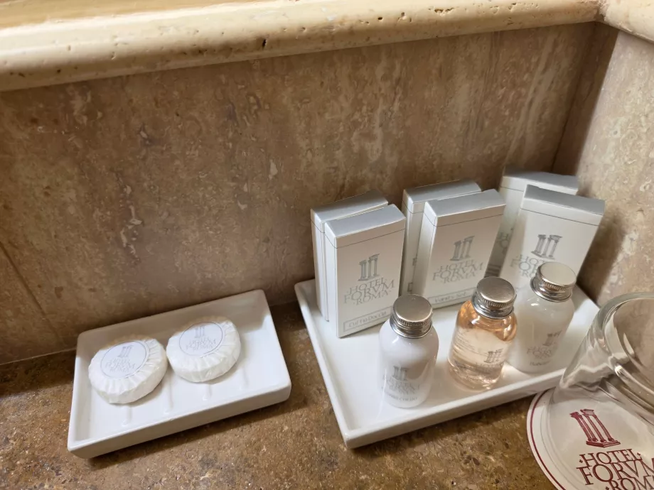Kit de amenidades na casa de banho