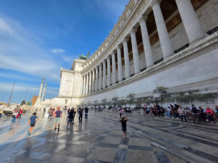 Altare della Patria, parte gratuita