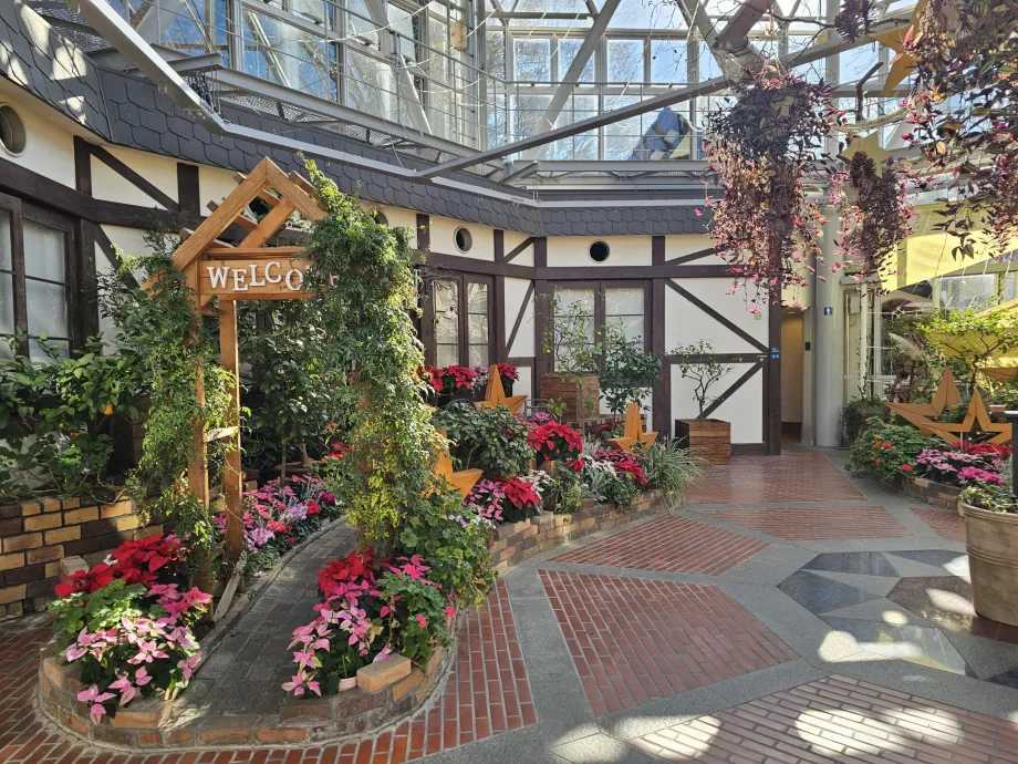 Estufa nos jardins de ervas de Nunobiki