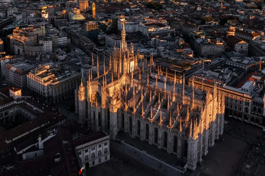 Vista aérea do Duomo