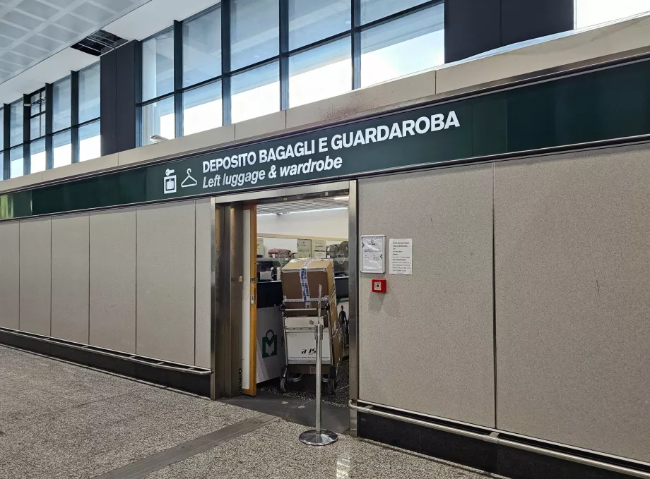 Armazenamento de bagagens, Terminal 1