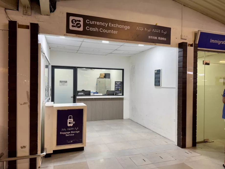 Casa de câmbio e depósito de bagagens Malé MLE
