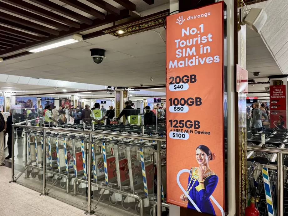 Cartão SIM Dhiraagu Pequeno MLE