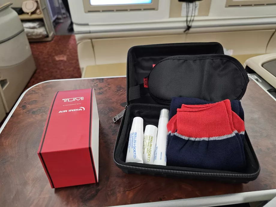 Conteúdo do kit de amenidades