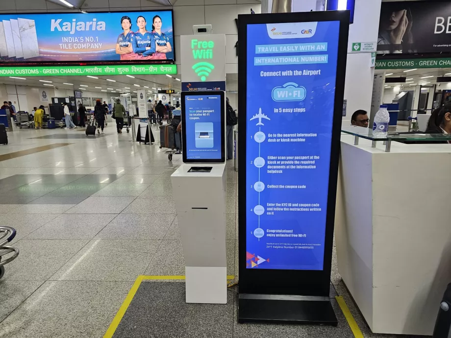 Quiosque para a palavra-passe wi-fi