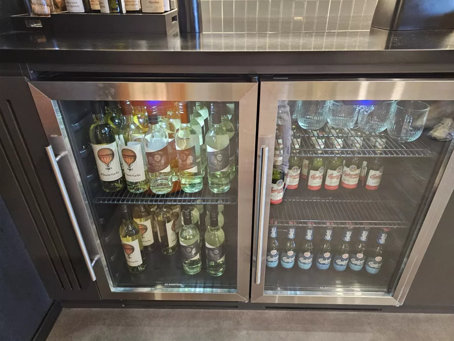 Vinho branco e cerveja