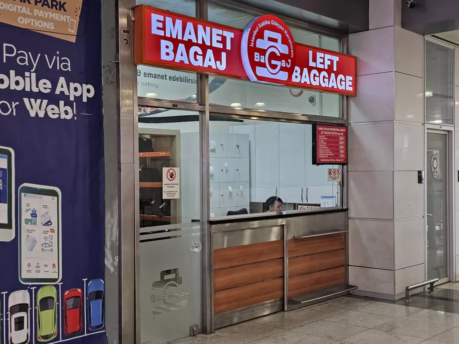 Armazenamento de bagagem adicional