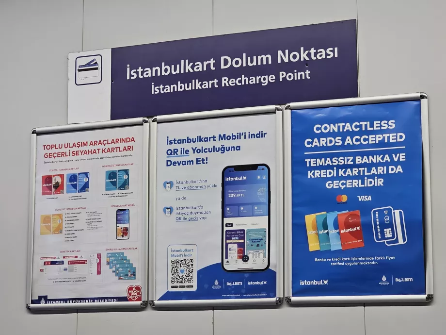 Opções de pagamento de tarifas no metro