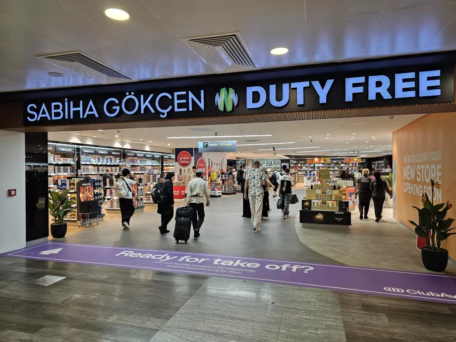 Duty Free Shop, secção de trânsito