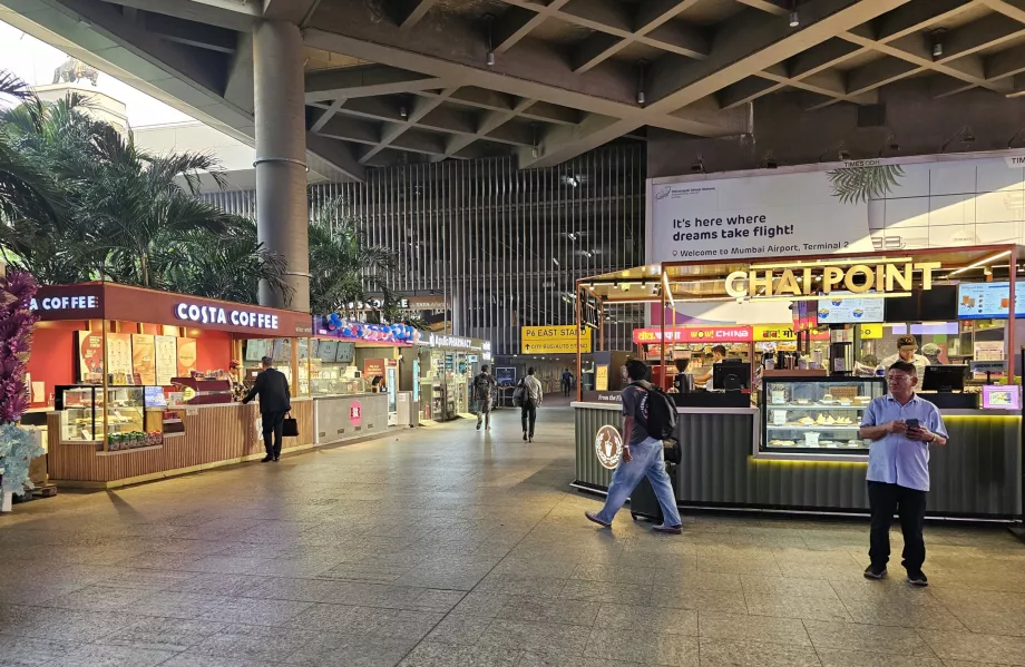 Refrescos em frente ao Terminal 2