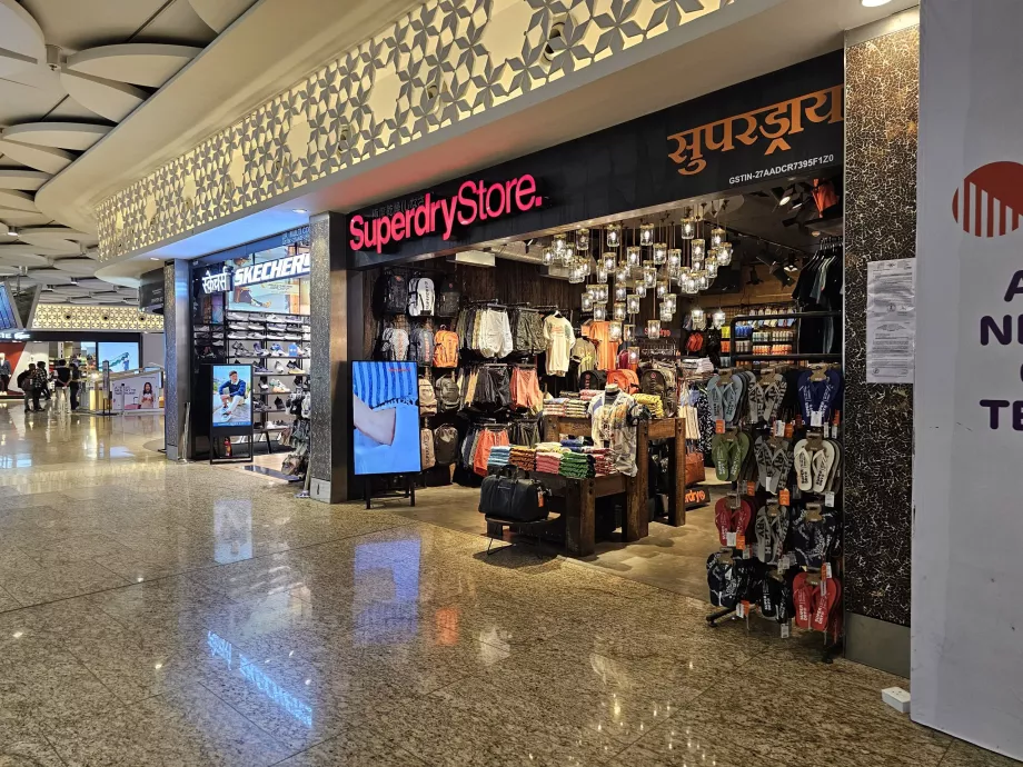 Lojas, zona de trânsito, terminal 2