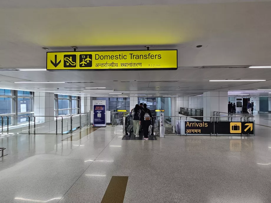 Transferência de voos domésticos para voos domésticos, Terminal 3