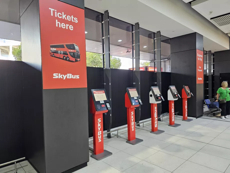 Máquinas de venda automática de bilhetes Skybus