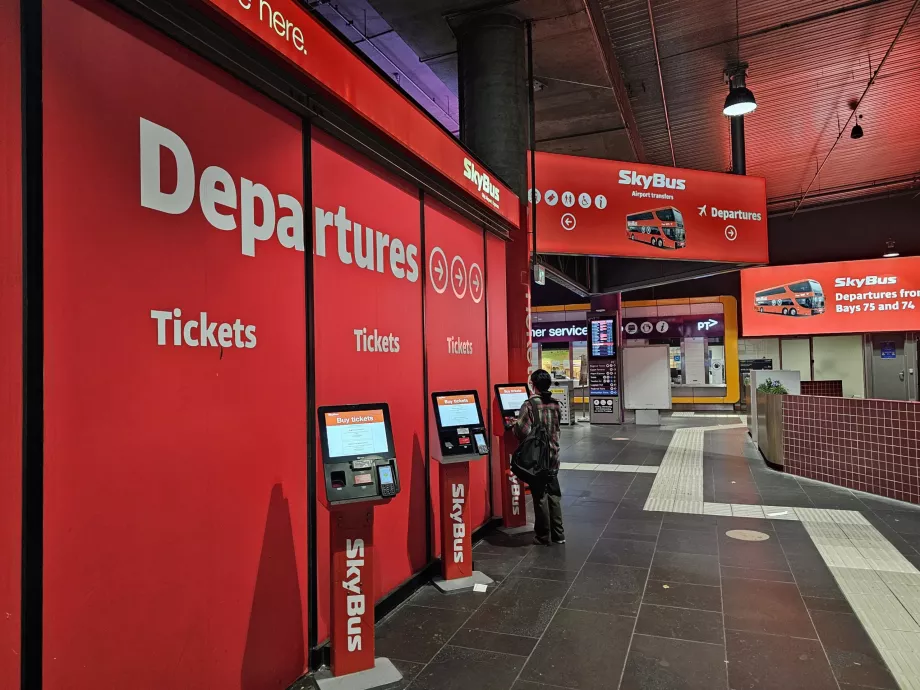 Paragens do Skybus no centro de Melbourne