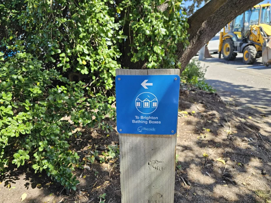 Sinalética de orientação para as zonas balneares de Brighton