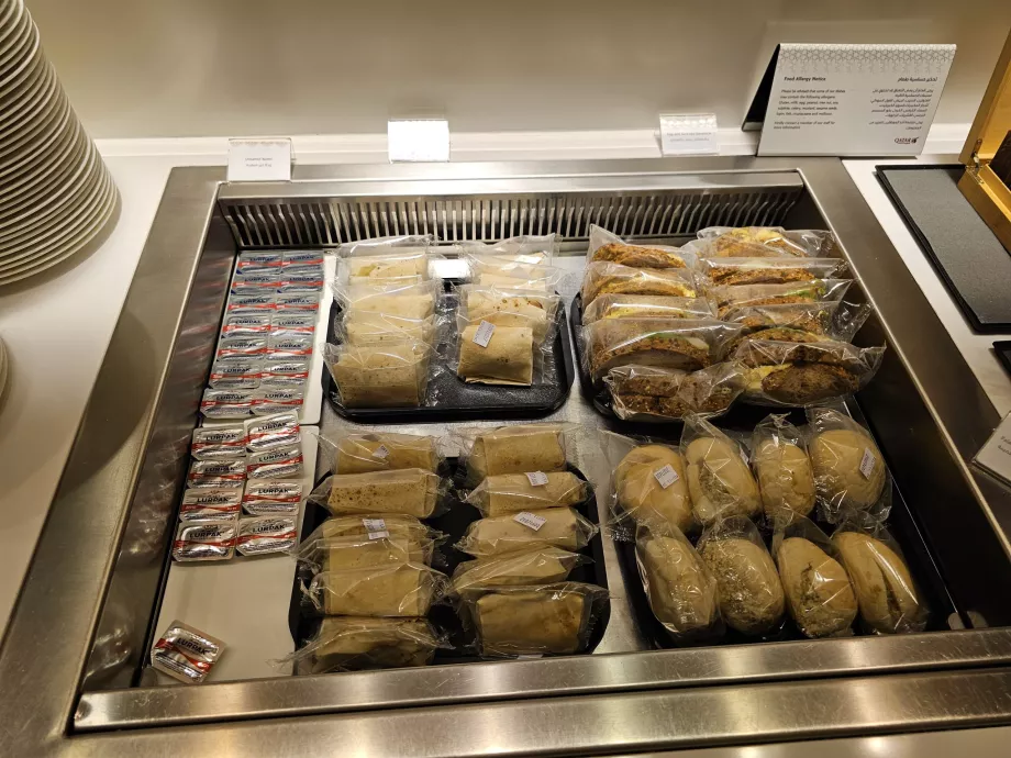 Baguetes e wraps embrulhados