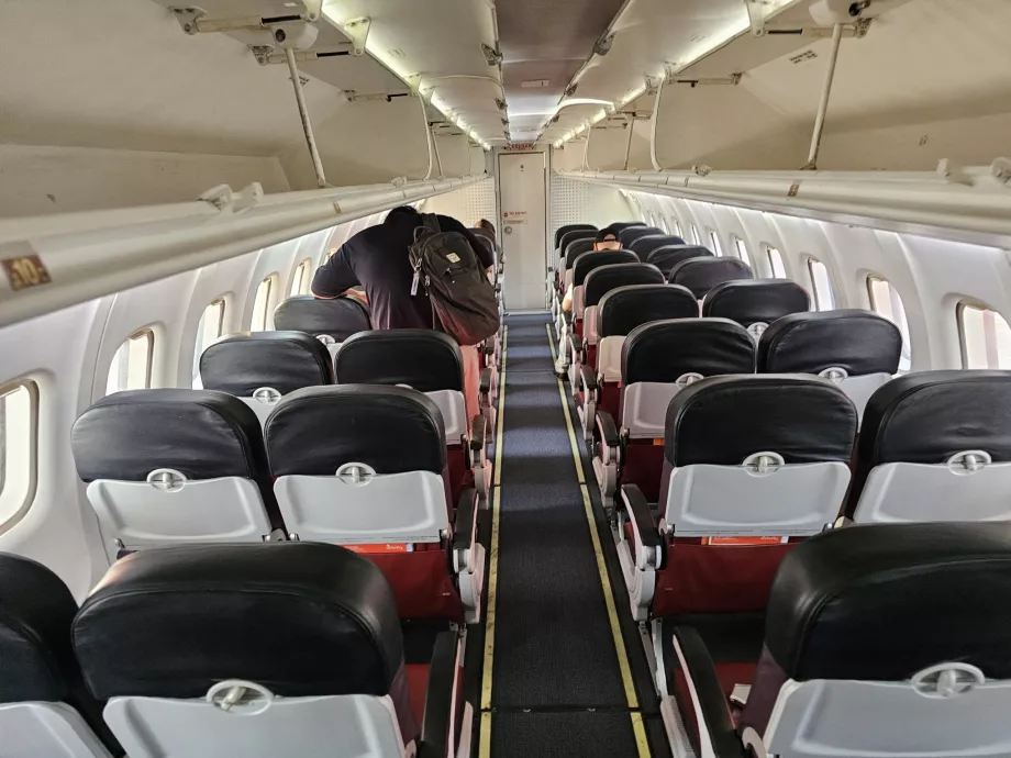 Interior do avião ATR