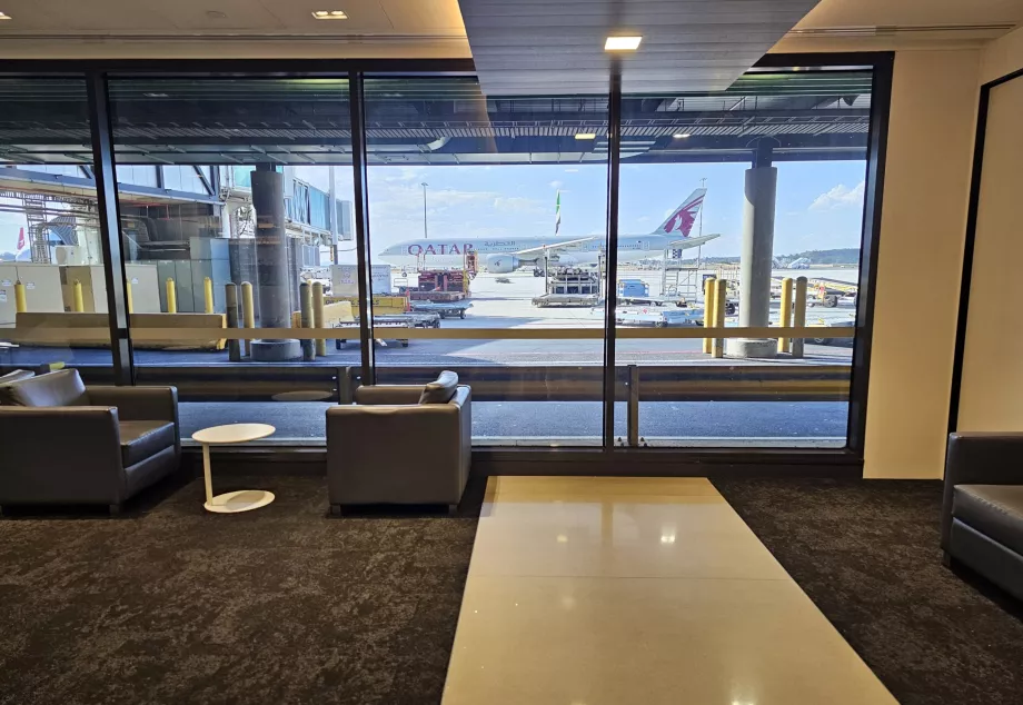 ANZ Lounge, vista da área