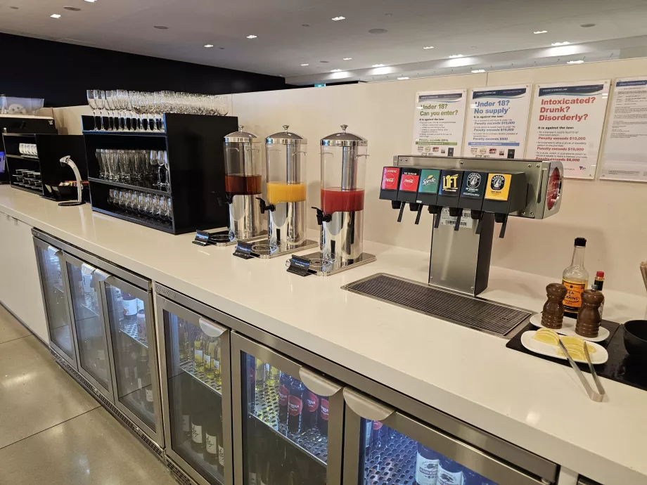 ANZ Lounge, refrigerantes