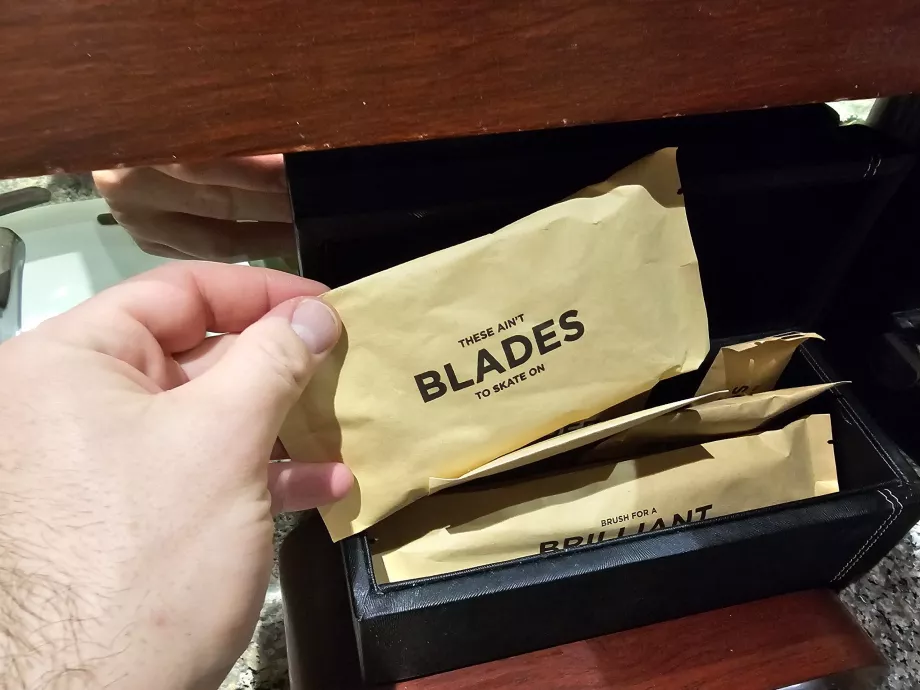 Kit de amenidades na casa de banho